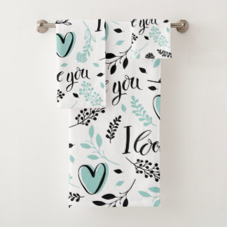 Amour Serviettes De Bain Set
