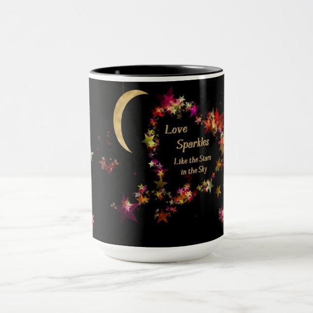 Amour s'étincelle avec Stars Mug (Centre)