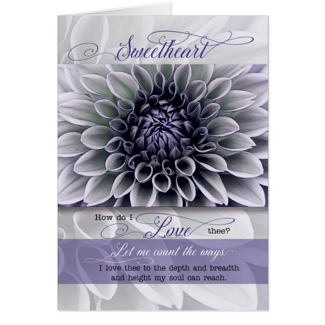 Amour Soft Lavender Fleur Romantique Anniversaire (Devant)