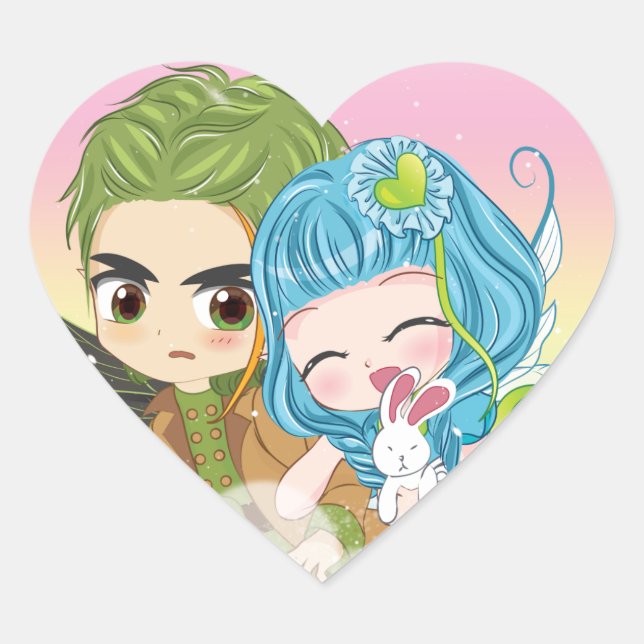 Amour Sticker Famille Fairies - Lovely x Abhor (Devant)