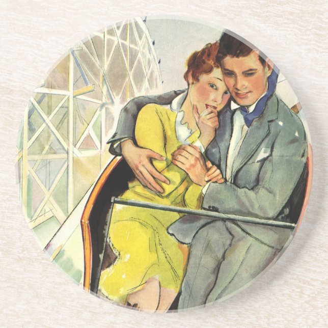 Amour vintage et romance, Roller Dessous de verre  (Devant)
