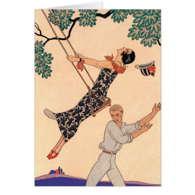 Amour vintage Romance, Escarpolette Swing Barbier (Devant)