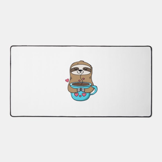 Amoureux De Café Chibi Sloth - Cute Kawaii Sloth H (Recto)