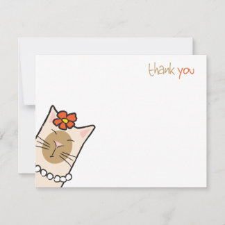 Amoureux de chat siamois | Cartes de remerciement