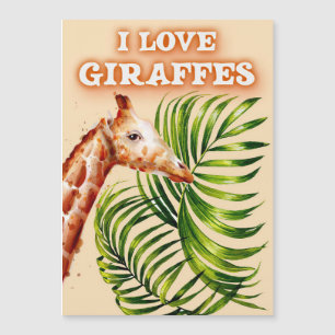Amoureux de girafe J'adore les girafes