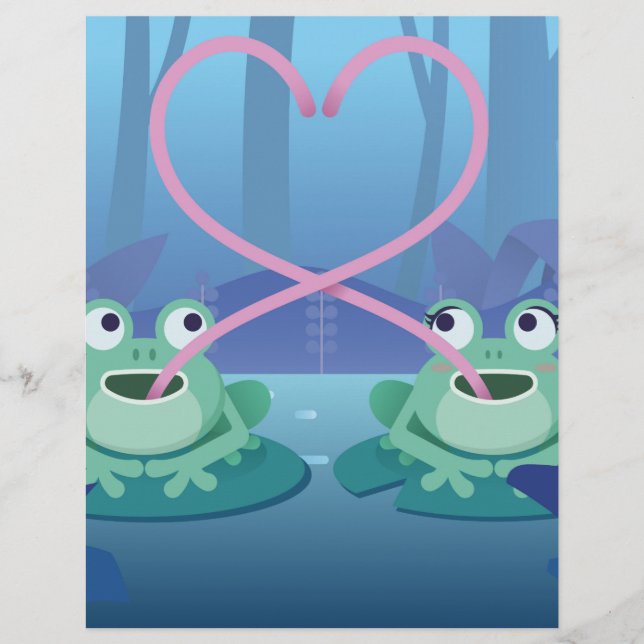 amoureux de grenouille du jour des valentines (Devant)