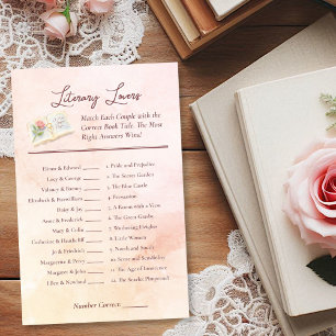 Amoureux de la littérature Jeu de Fête des mariées
