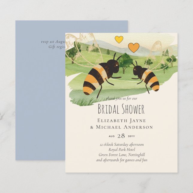 Amoureux de la nature Mariage des abeilles (Devant / Derrière)