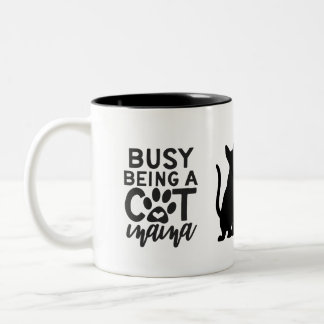 Amoureux de les chats Mug avec des paroles