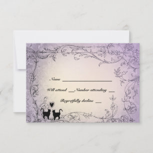 Amoureux de les chats Ornate Lavender RSVP