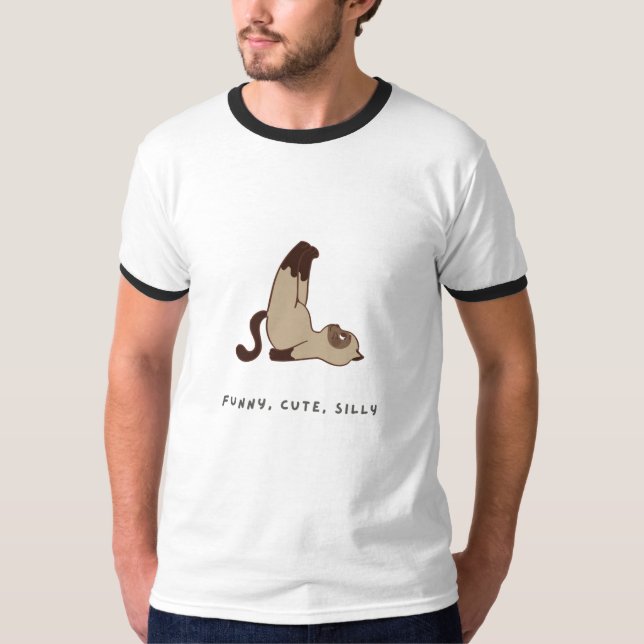 Amoureux de les chats T-shirt drôle & mignon (Devant)