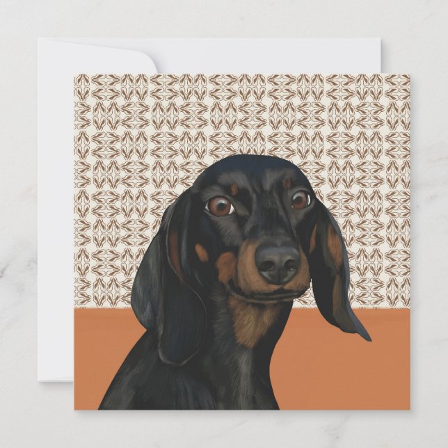 Amoureux de les chiens de Portrait de chien Dachsh (Devant)