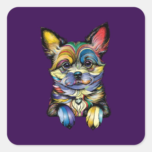 Amoureux de les chiens de stickers amusants (Devant)