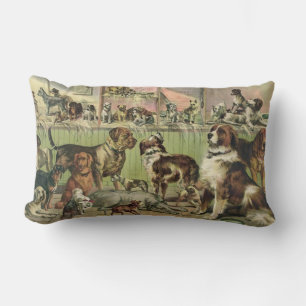 Amoureux de les chiens Lumbar Coussin