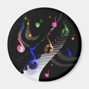 Amoureux de musique, le Magnet musical coloré