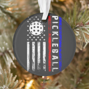 Amoureux de Pickleball Drapeau Américain 4 Juillet