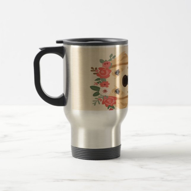 amoureux des animaux de compagnie voyage mug (Gauche)