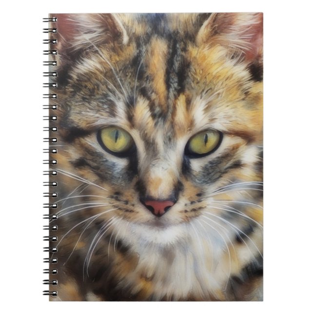Amoureux des chats Calico Cat Art Journal Carnet (Devant)