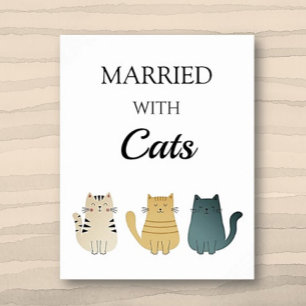 Amoureux des chats Fun Poster Wall Art