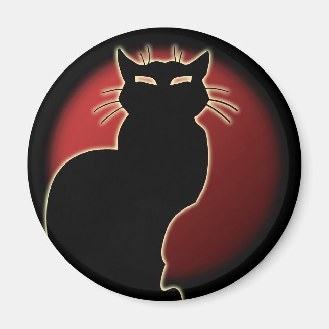 Amoureux des chats Magnet Cat Art Fridge Personnal (Devant)