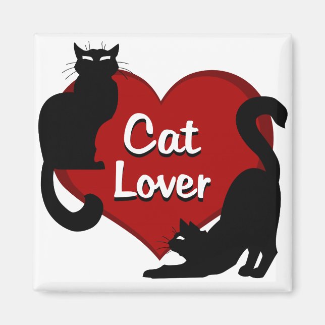 Amoureux des chats Magnet Kitty Chat Réfrigérateur (Devant)