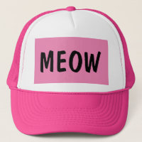 AMOUREUX DES CHATS MEOW PINK BALL CASQUETTES CASQU