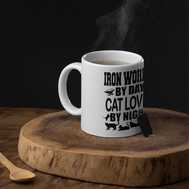 Amoureux des chats Par Mug De Café De Nuit (Créateur téléchargé)