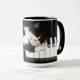 amoureux des chats Piano Keys Mug