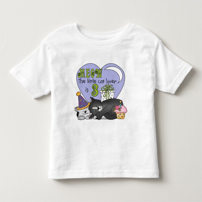 Amoureux des chats T-shirts et cadeaux 3e annivers (Devant)