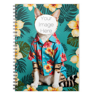 amoureux des chats tabby Spiral Photo Carnet