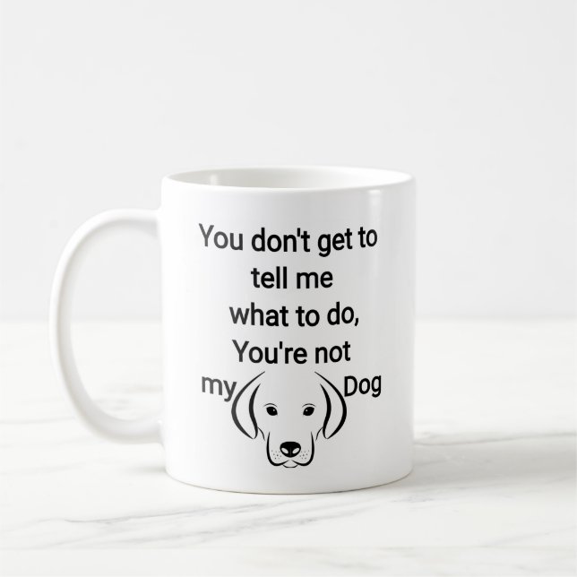 Amoureux des chiens Mug | Mug de café amusant | (Gauche)