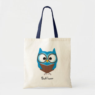 Amoureux des livres personnalisé de hibou - sac