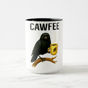 Amoureux d'oiseaux : Mug de cawfee amusante   Nouv