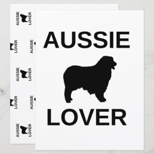 amoureux du berger australien à double face 