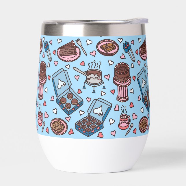 Amoureux du chocolat mignon (Gauche)