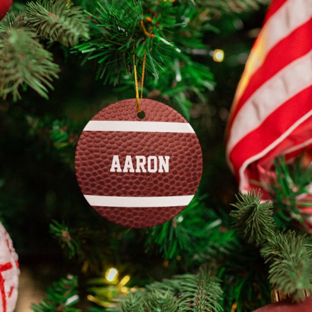 Amoureux du football Ornement personnalisé (Créateur téléchargé)