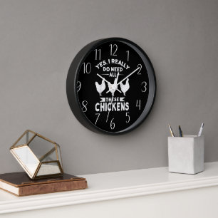 amoureux du poulet drôle art du mot Grande horloge
