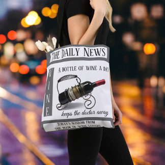 Amoureux du vin amusant Sac fourre-tout d'actualit