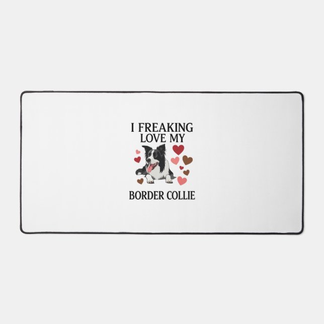 Amoureux fou de Border Collie Chien Hearts_1 (Recto)