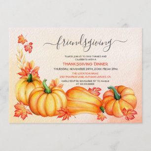 Amoureux  Invitation pour le dîner de Thanksgiving