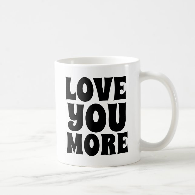 AMOUREZ-VOUS PLUS DE CAFÉ MUGS (Droite)