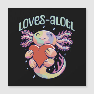 Amours romantiques - axolotl heureux