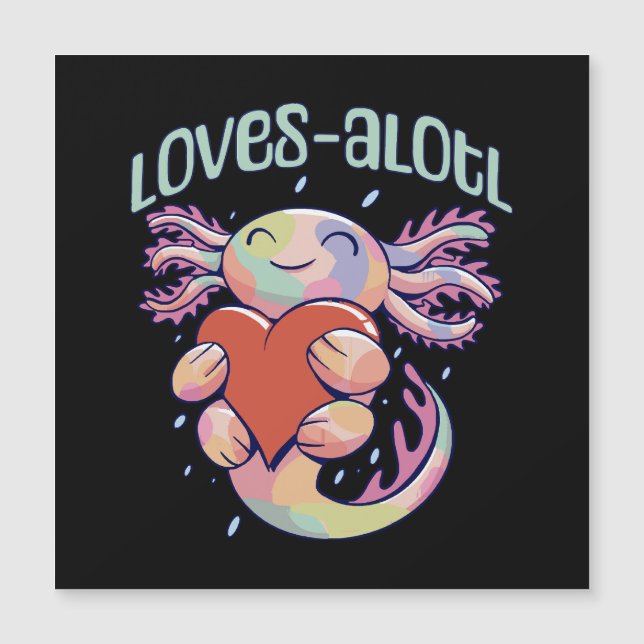 Amours romantiques - axolotl heureux (Devant)
