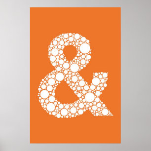 Ampersand (et symbole) Type de bulle Poster