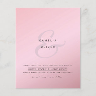 Ampersand Mariage moderne Inviter QR Code RSVP