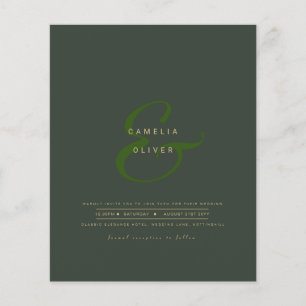 Ampersand Mariage moderne Inviter QR Code RSVP