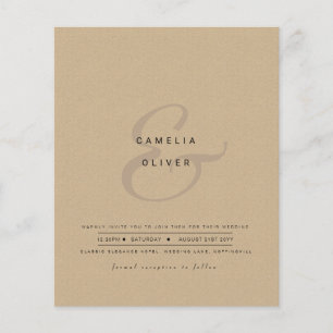 Ampersand Mariage moderne Inviter QR Code RSVP