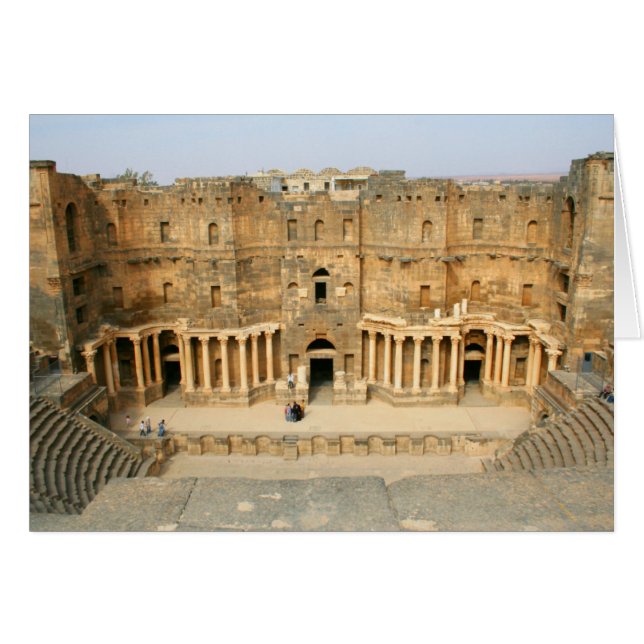 Amphithéâtre romain, Bosra, Syrie (Devant horizontal)