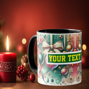 Ampoules de Noël Aquarelle Café Mug