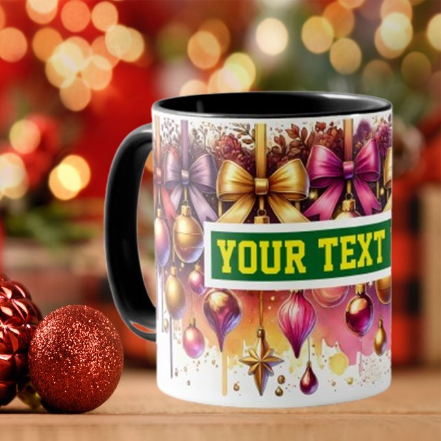 Ampoules de Noël Aquarelle Café Mug (Créateur téléchargé)